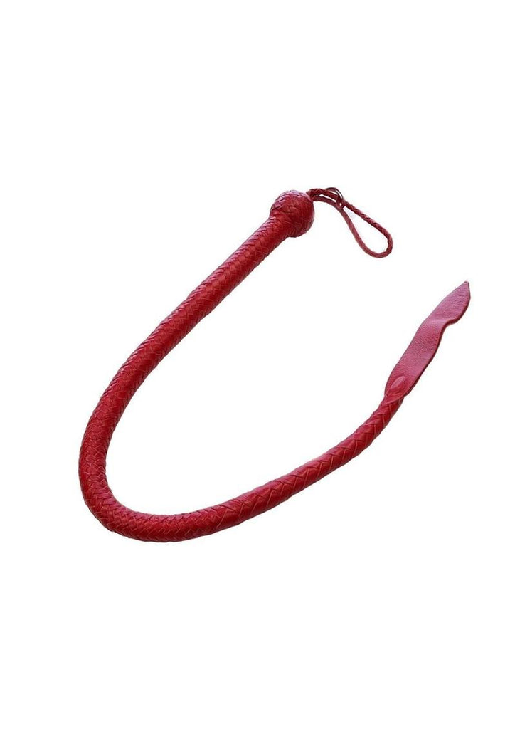 Rouge Leather Devil Tail Whip - Red