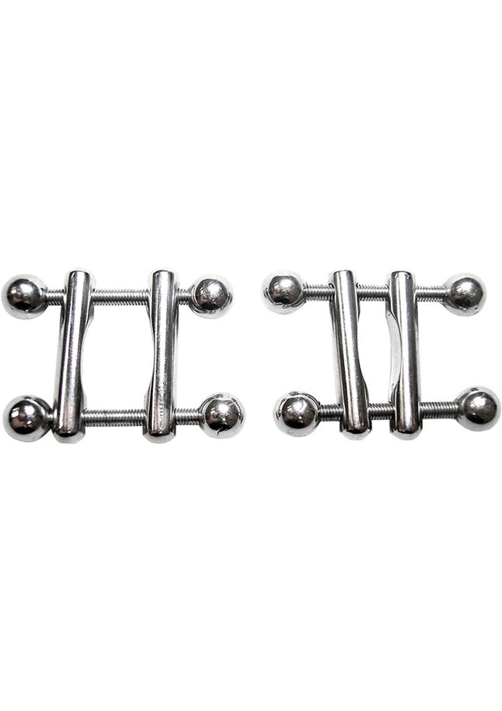 Rouge Stainless Steel Adjustable Ball End Nipple Clamps