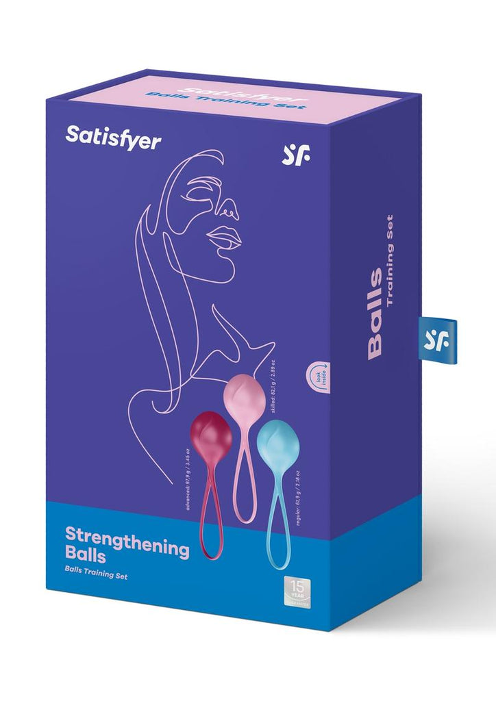 Satisfyer Balls Co3 Single Set Of 3 Female Stimulator - Assorted Colors