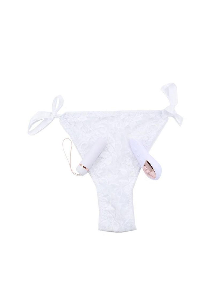 Sensuelle Pleasure Panty Vibe Rechargeable Bullet with Remote Control - Limited Edition - White