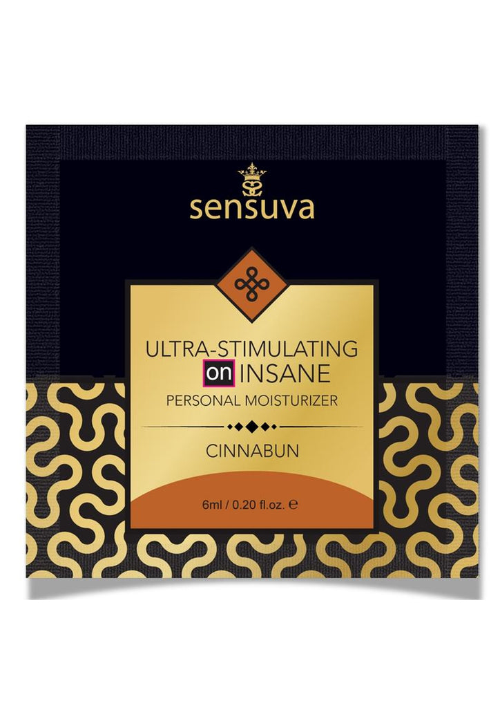 Sensuva Ultra Stimulating On Insane Cinnabun Flavored Lubricant - .2oz