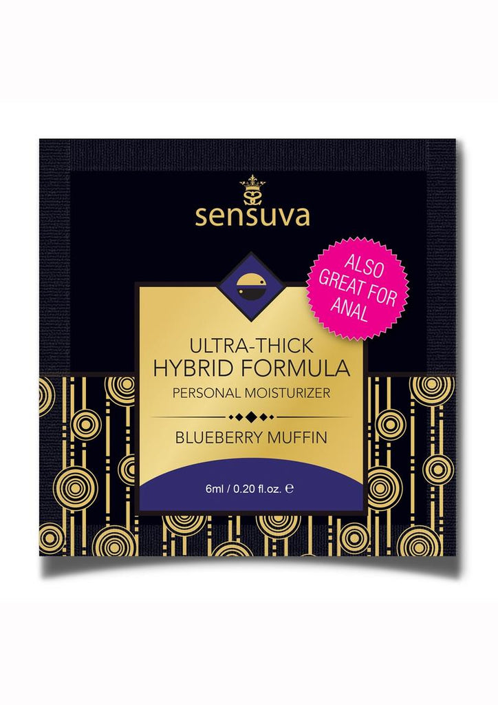 Sensuva Ultra Thick Hybrid Personal Moisturizer Blueberry Muffin Flavored Lubricant - .2oz