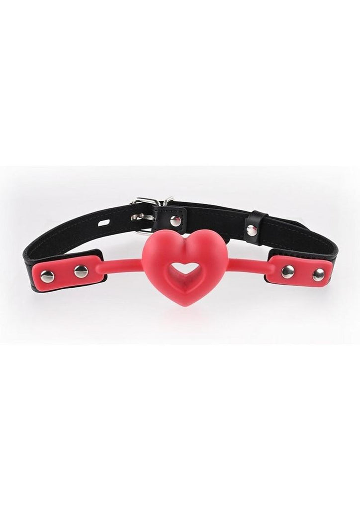 Sex and Mischief Amor Ball Gag - Black/Red