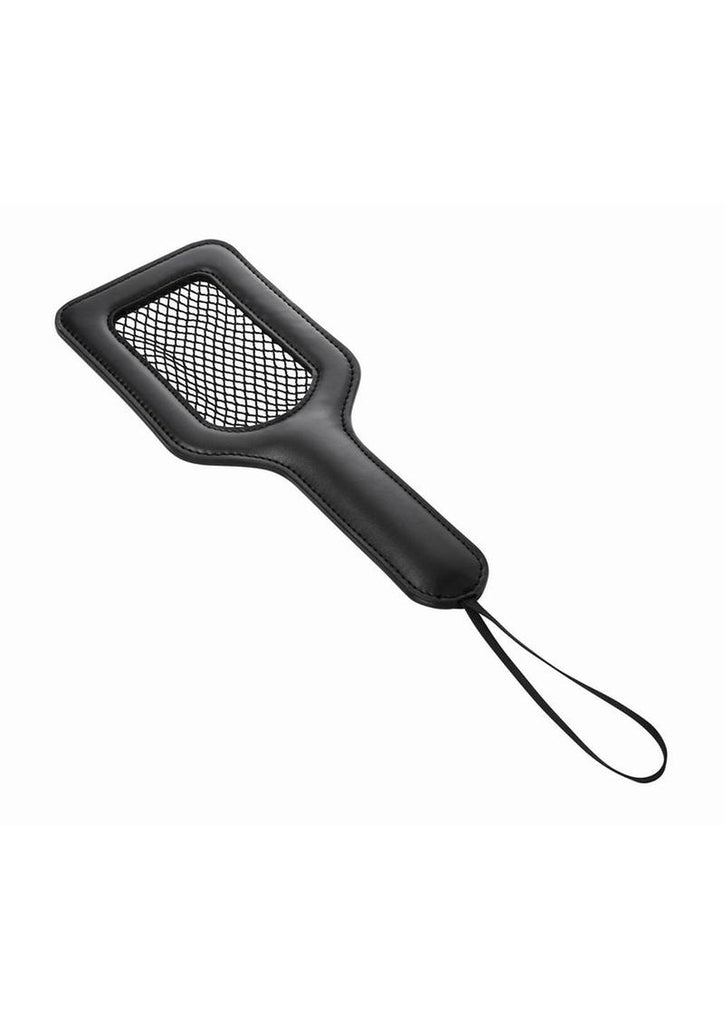 Sex and Mischief Fishnet Paddle - Black - 12in