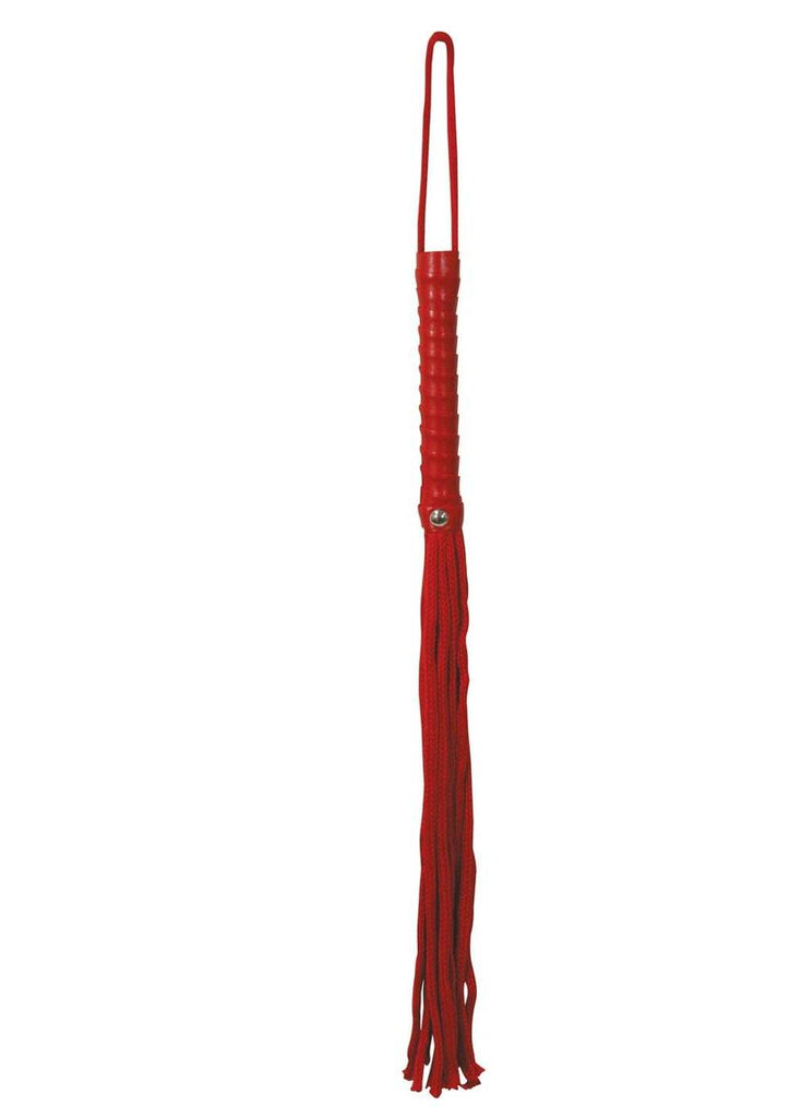 Sex and Mischief Red Rope Flogger - Red