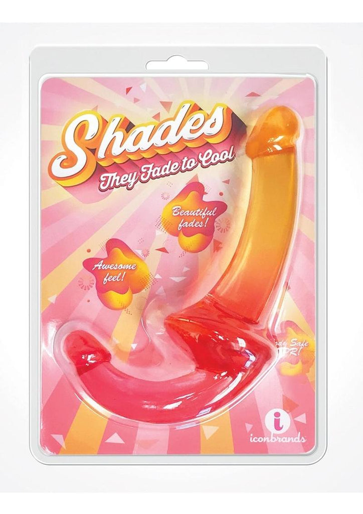 Shades Gradient Jelly Strapless Strap-On - Pink/Yellow