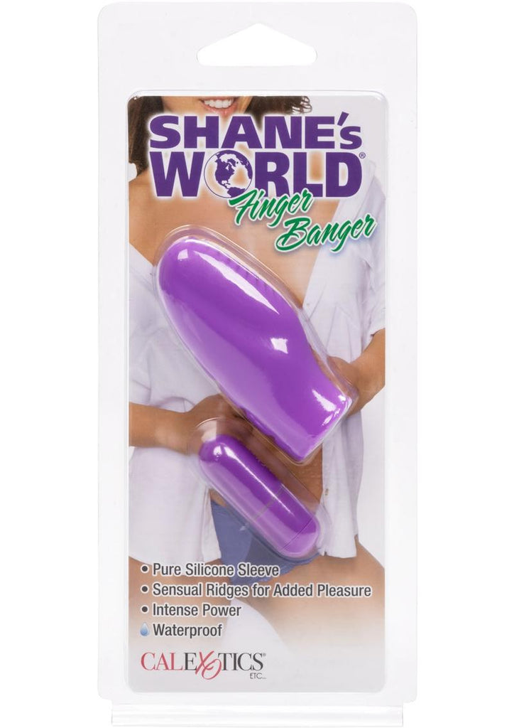 Shane's World Finger Banger Silicone Vibrator Waterproof - Purple
