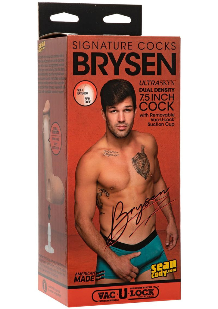 Signature Cocks Brysen Dildo - Vanilla - 7.5in