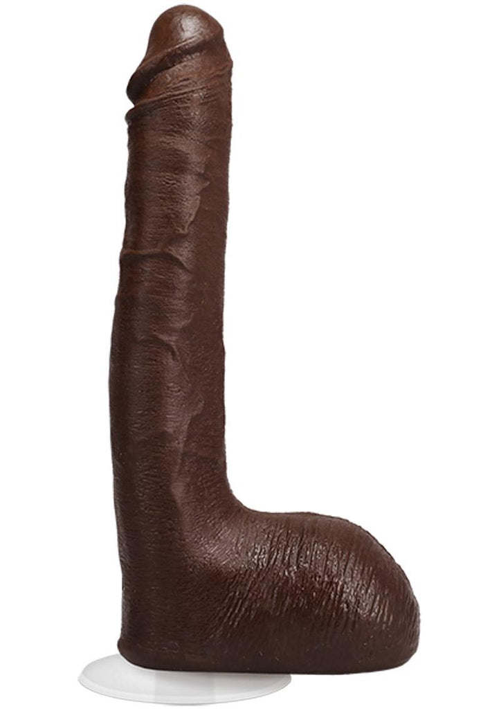 Signature Cocks Ricky Johnson Dildo - Chocolate - 10in