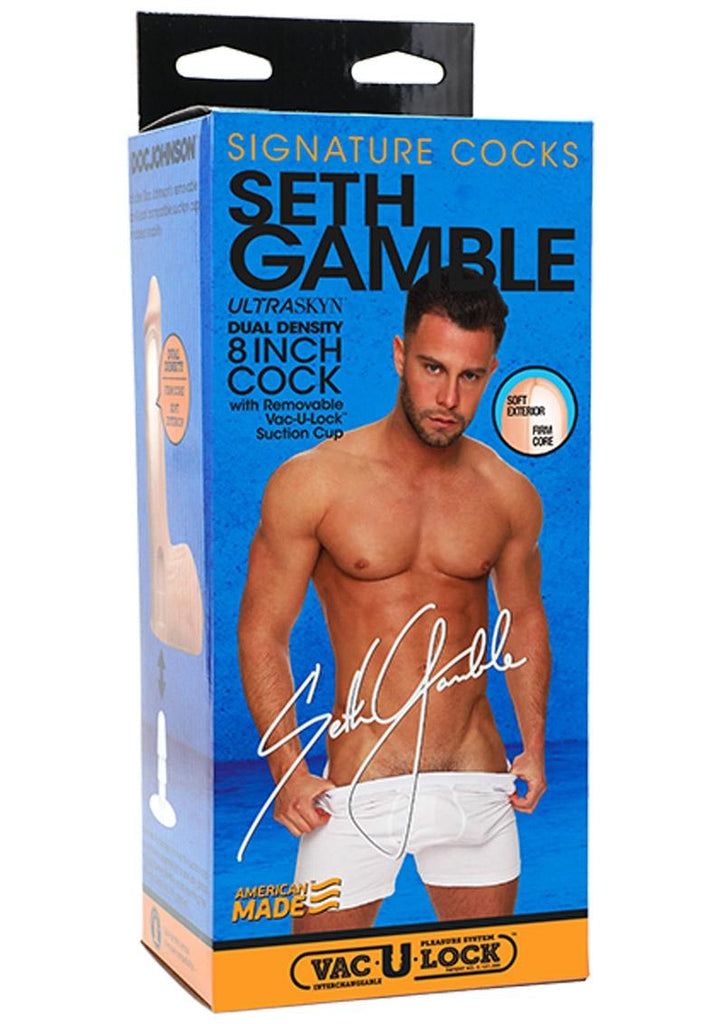 Signature Cocks Seth Gamble Dildo - Vanilla - 8in