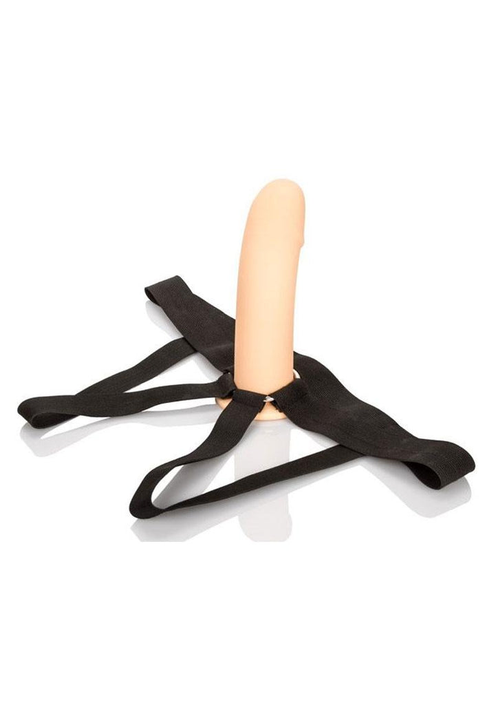 Silicone Ppa Penis Extender with Jock Strap - Ivory/Vanilla