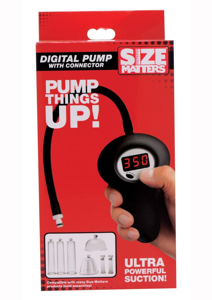 Size Matters Digital Pump with Connector - Black