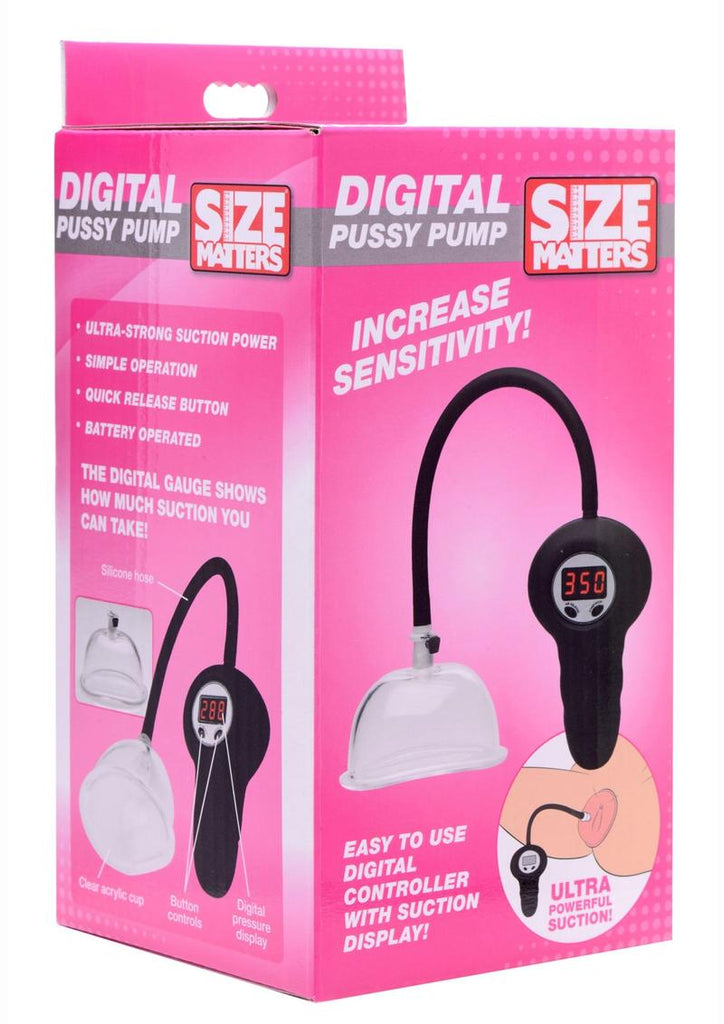 Size Matters Digital Pussy Pump - Clear