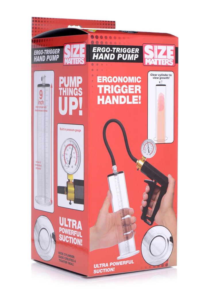 Size Matters High-End Trigger Penis Pump - Clear
