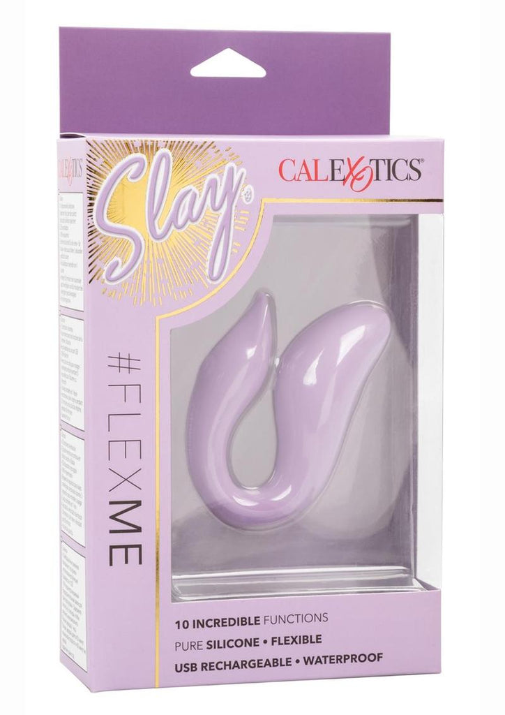 Slay #Flexme Rechargeable Silicone Vibrator - Purple
