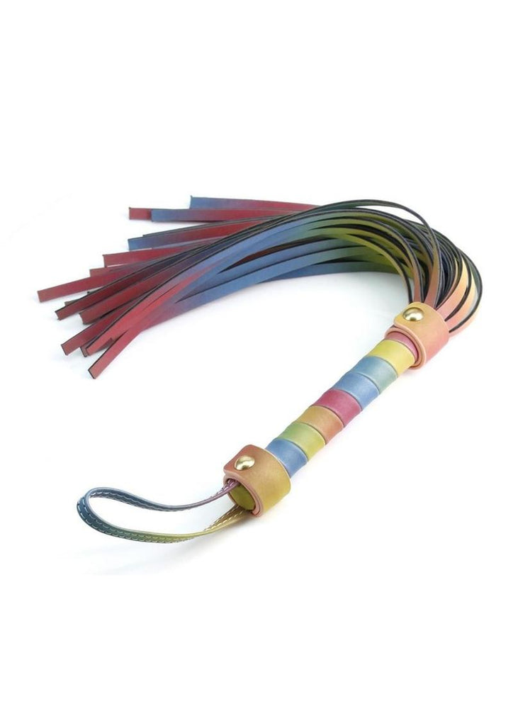 Spectra Bondage Flogger - Multicolor/Rainbow