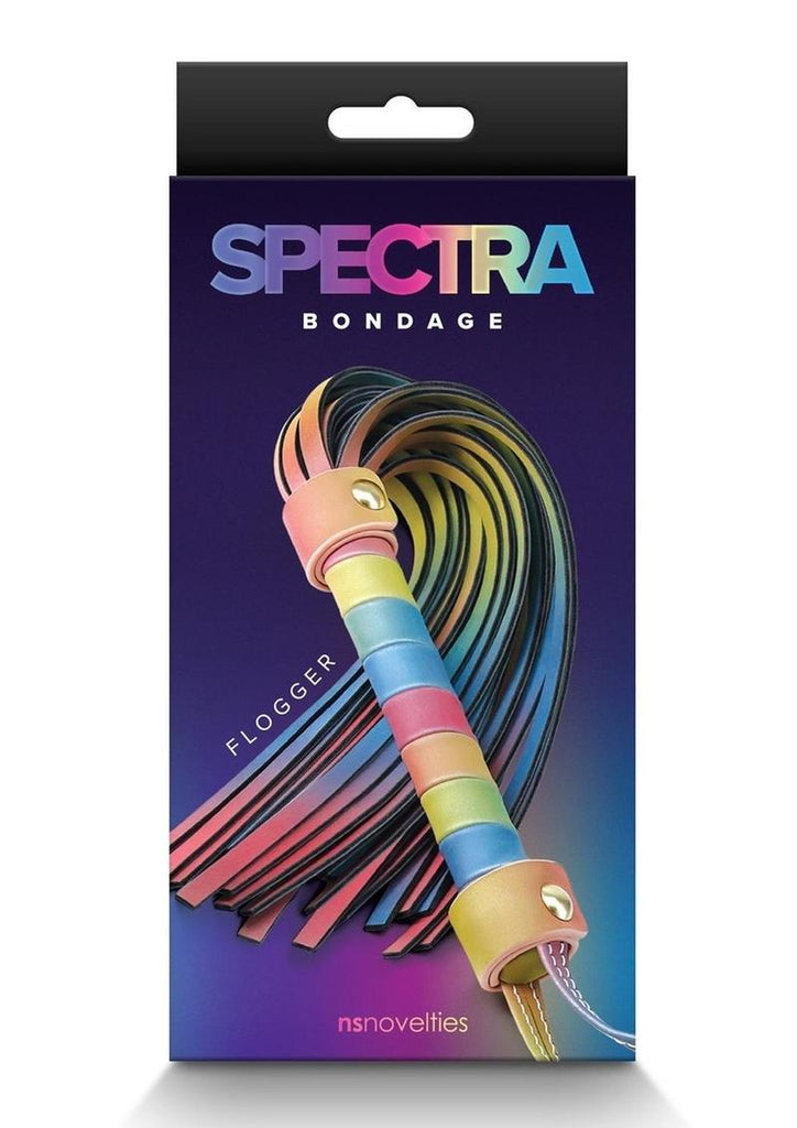 Spectra Bondage Flogger - Multicolor/Rainbow