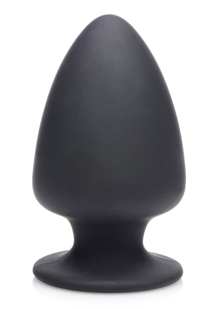 Squeeze-It Squeezable Silicone Anal Plug - Black - Small