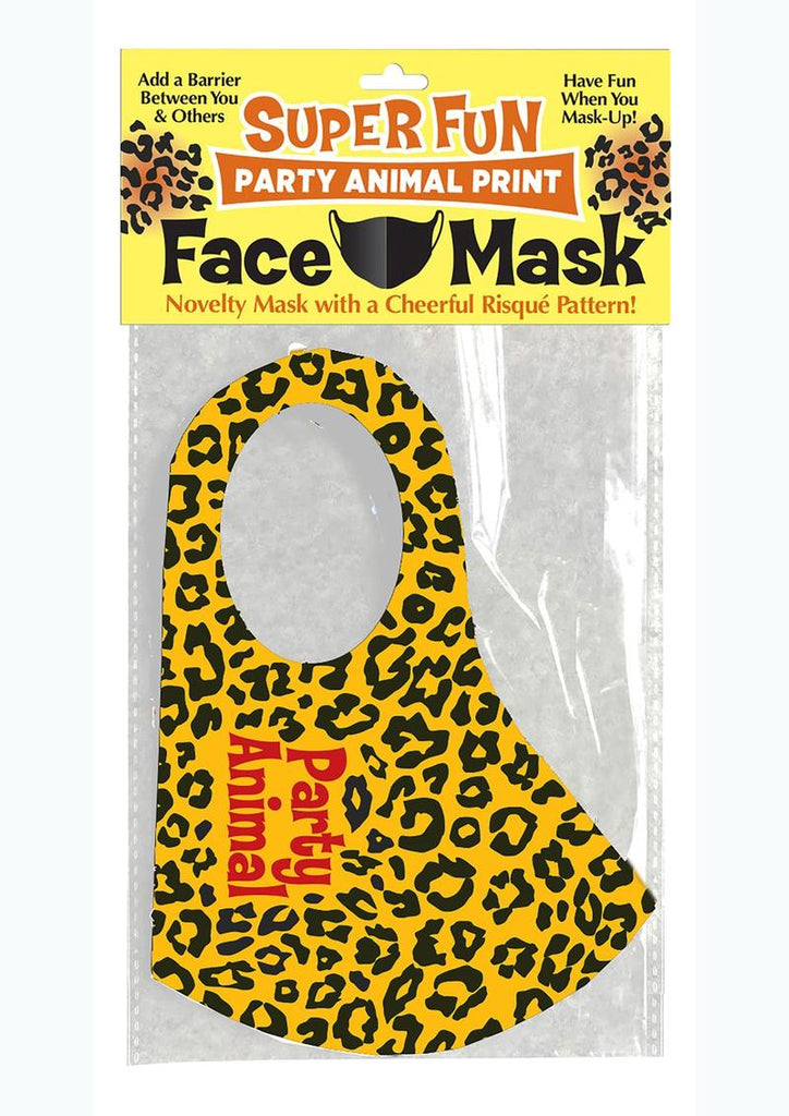 Super Fun Party Animal Mask - Animal Print/Black/Gold