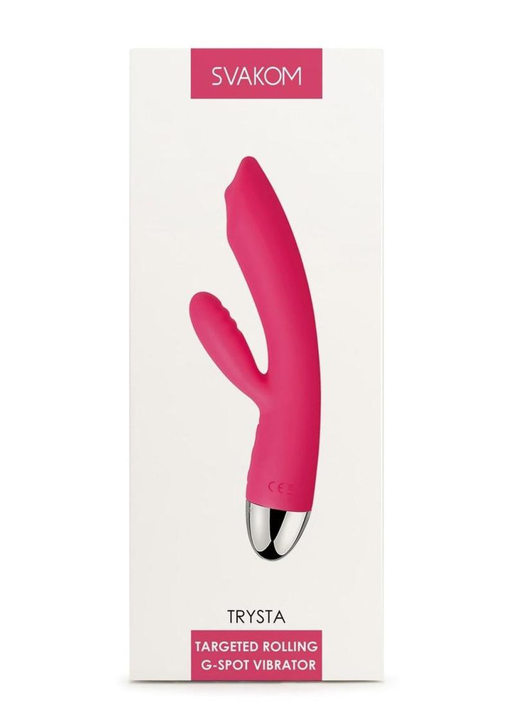 Svakom Trysta Rechargeable Silicone G-Spot Vibrator - Pink/Plum/Red/Silver