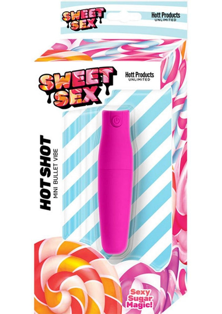 Sweet Sex Hot Shot Rechargeable Silicone Power Bullet - Magenta/Pink