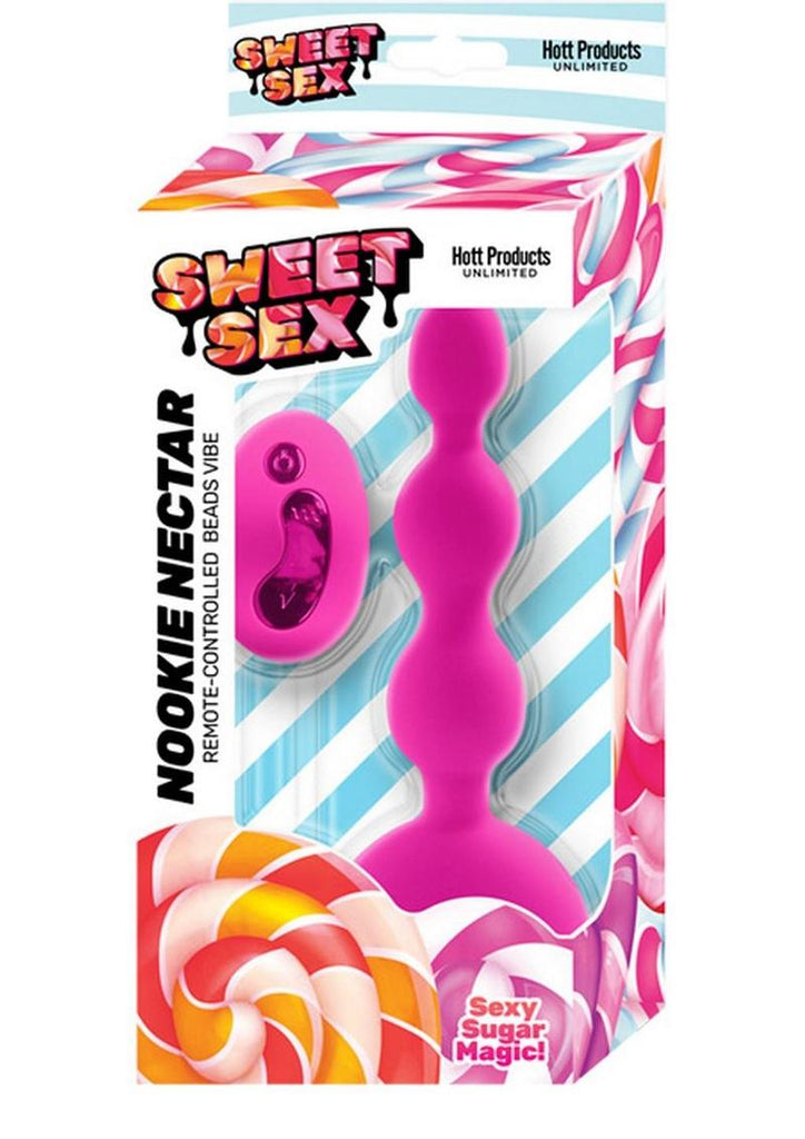 Sweet Sex Nookie Nectar Rechargeable Silicone Plunger Plug with Remote Control - Magenta/Purple