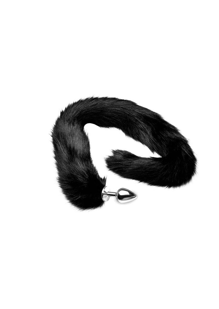 Tailz Extra Long Midnight Mink Tail - Black