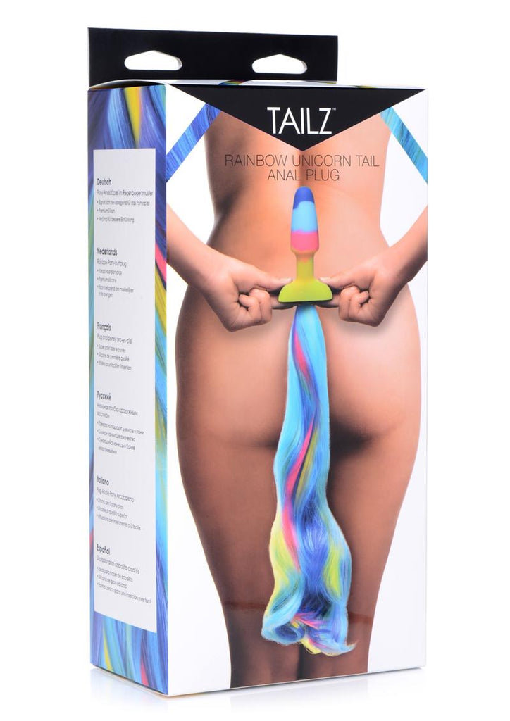Tailz Unicorn Tail Anal Plug - Multicolor
