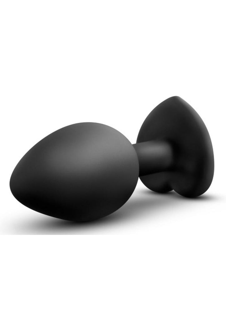 Temptasia Bling Plug Silicone Butt Plug - Black - Small