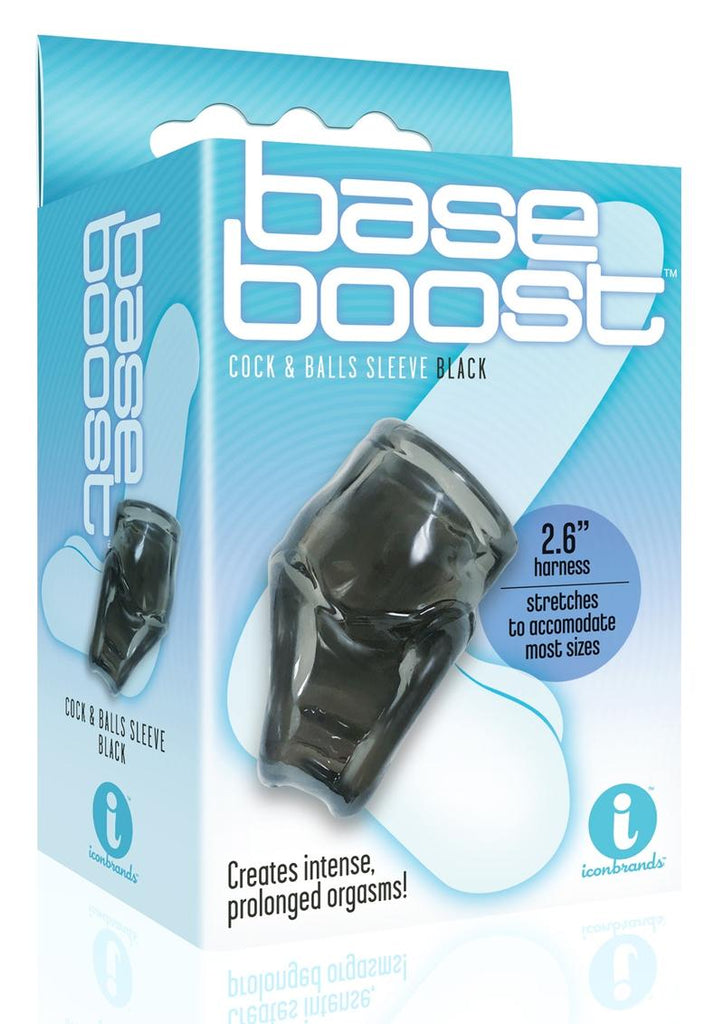 The 9's - Base Boost Cock and Balls Sleeve - Black