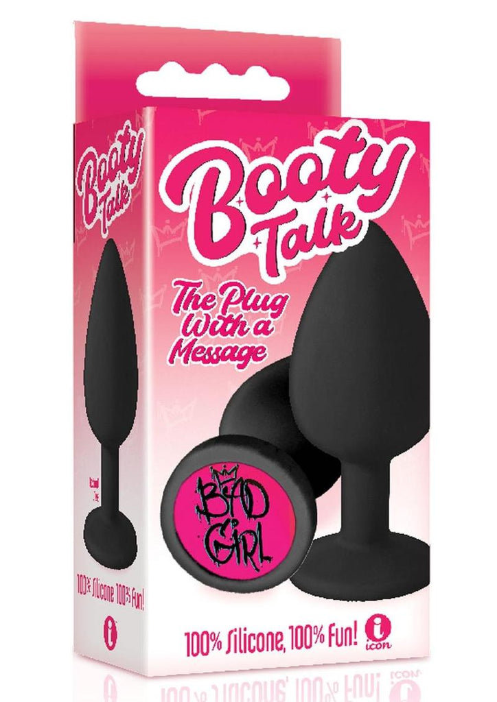 The 9's - Booty Talk Silicone Butt Plug Bad Girl - Black
