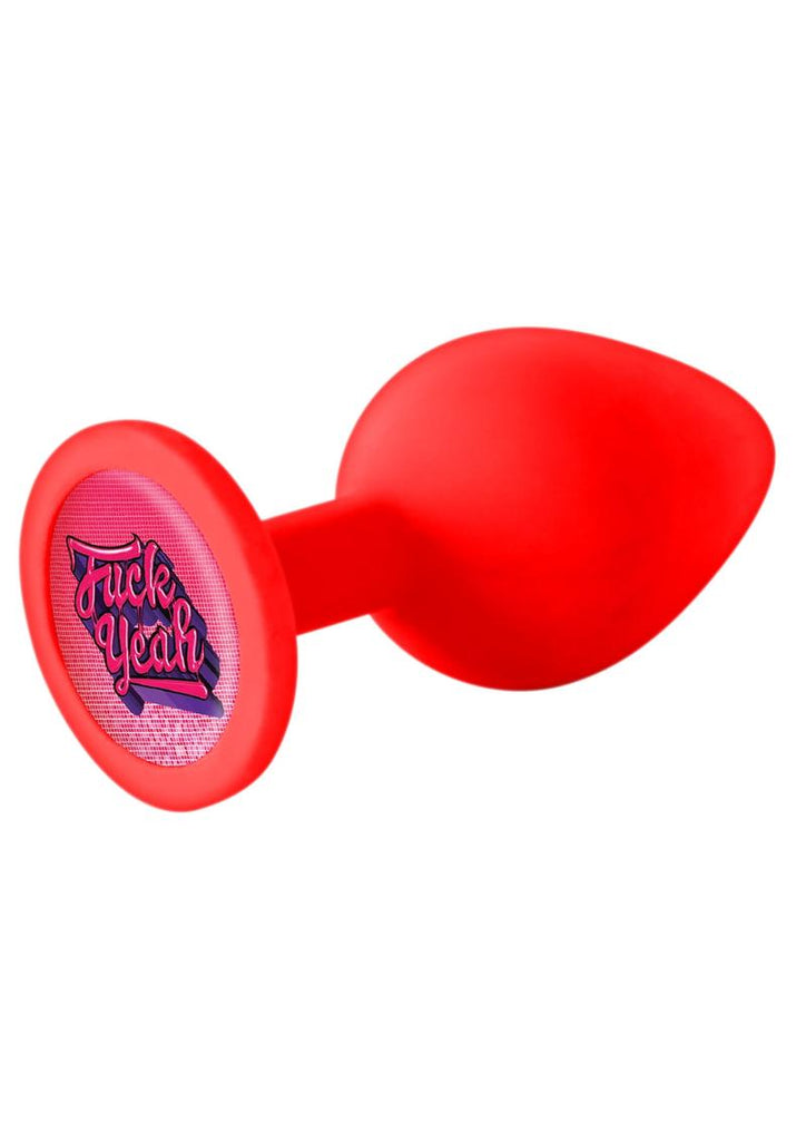 The 9's - Booty Talk Silicone Butt Plug F Yeah - Red