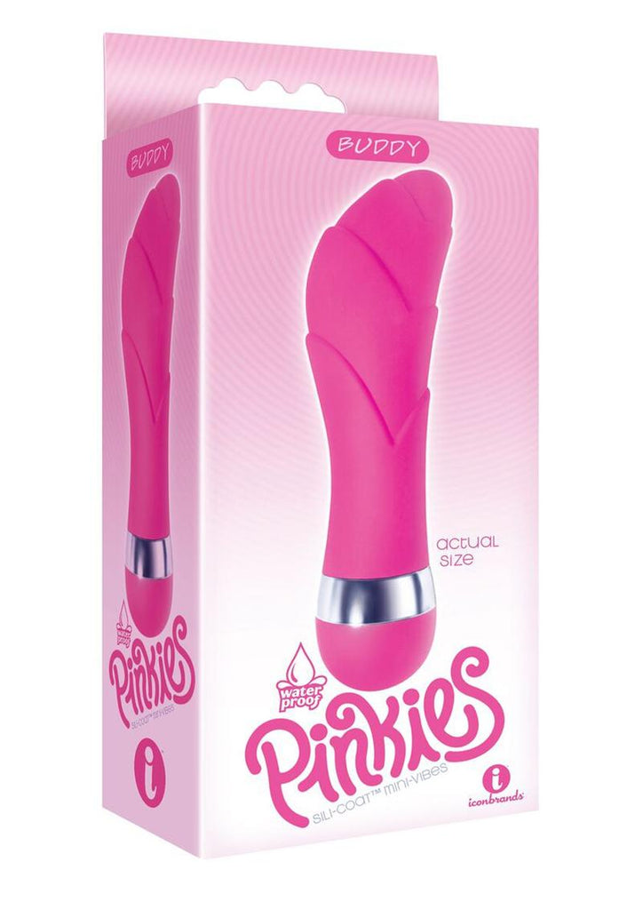 The 9's - Pinkies, Buddy Silicone Mini Vibe - Pink - 4.5in