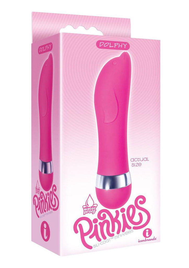The 9's - Pinkies, Dolphy Silicone Mini Vibe - Pink - 4.5in