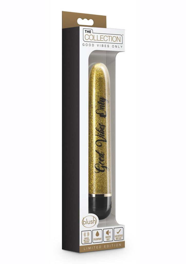 The Collection Good Vibes Only Vibrator - Black/Gold