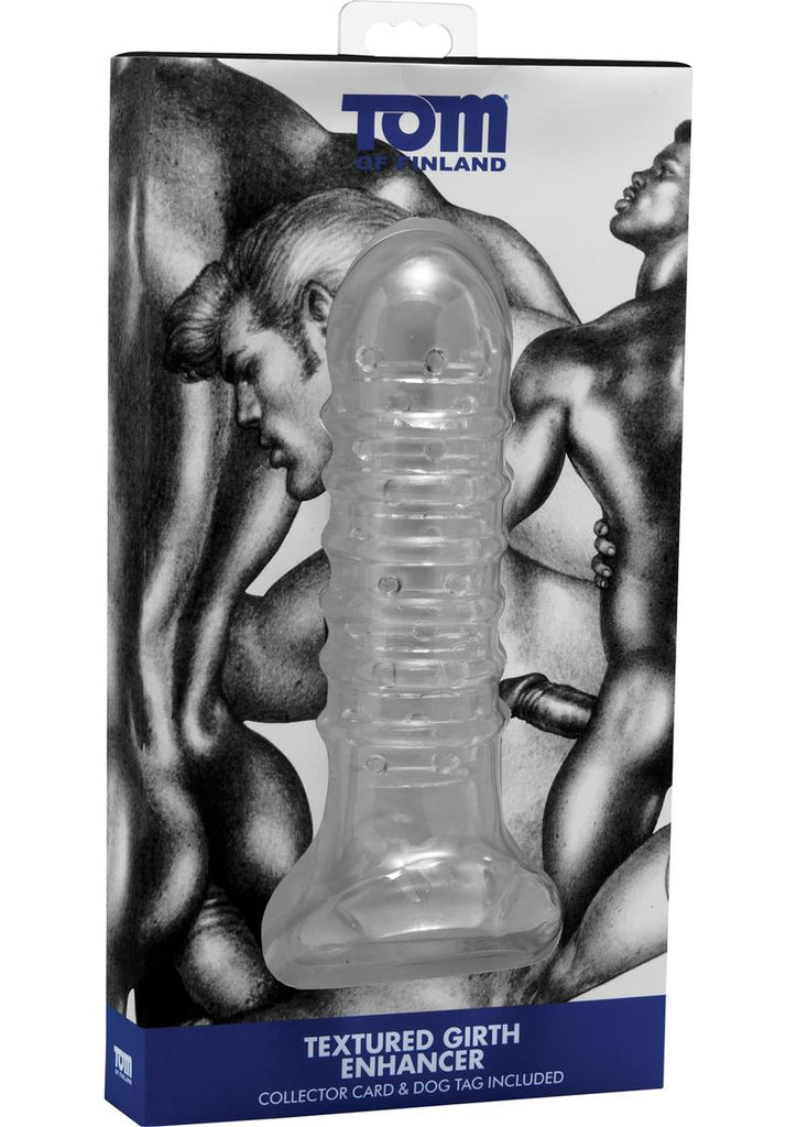 Tom Of Finland Textured Girth Enhancer - Clear