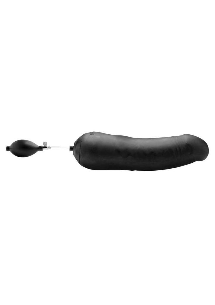 Tom Of Finland Tom's Inflatable Silicone 12.75in Dildo - Black