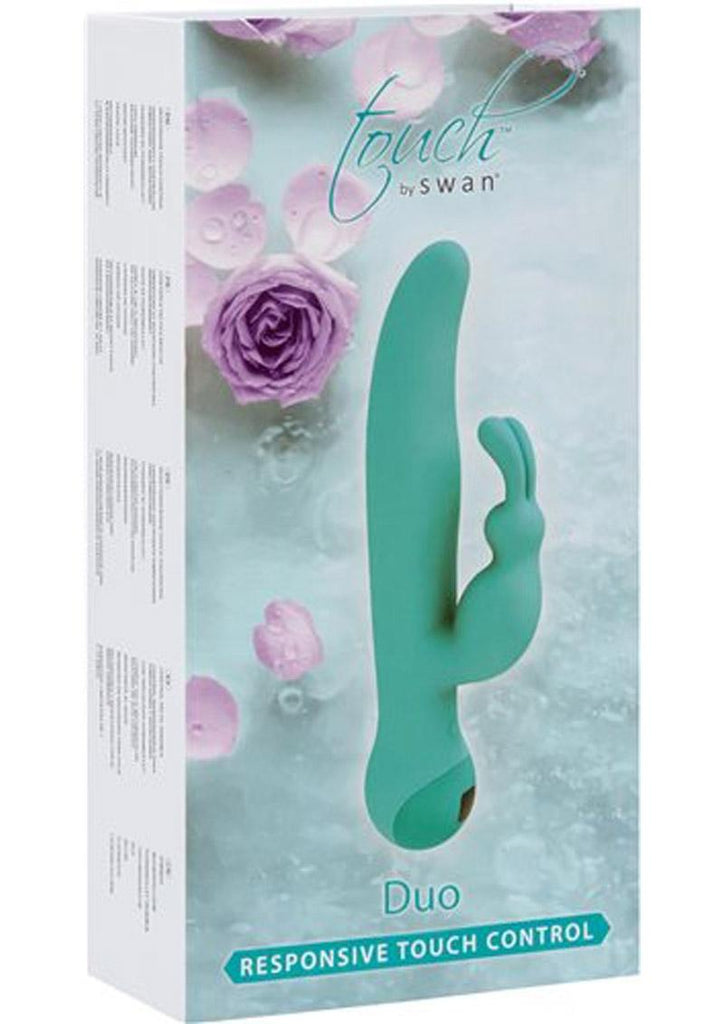 Touch By Swan Duo Silicone Rechargeable Vibrator - Teal
