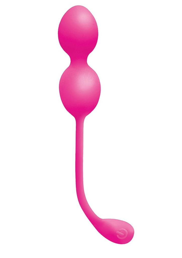 Touch Kegel Balls Silicone Rechargeable Vibrating Balls - Pink