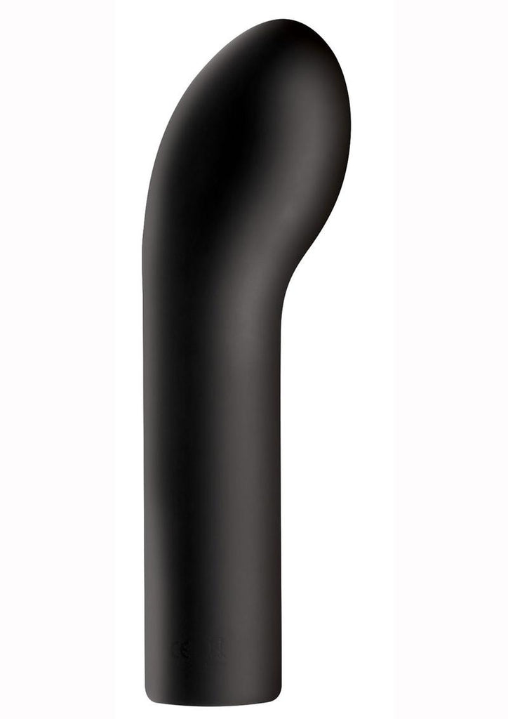 Trinity Men 10x Vibrating Silicone Rechargeable P-Spot Finger Sleeve - Black