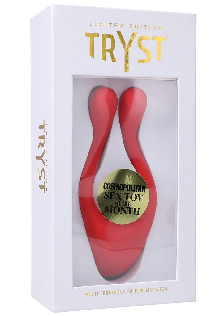 Tryst Rechargeable Multi Erogenous Zone Silicone Massager Limited Edition - Red
