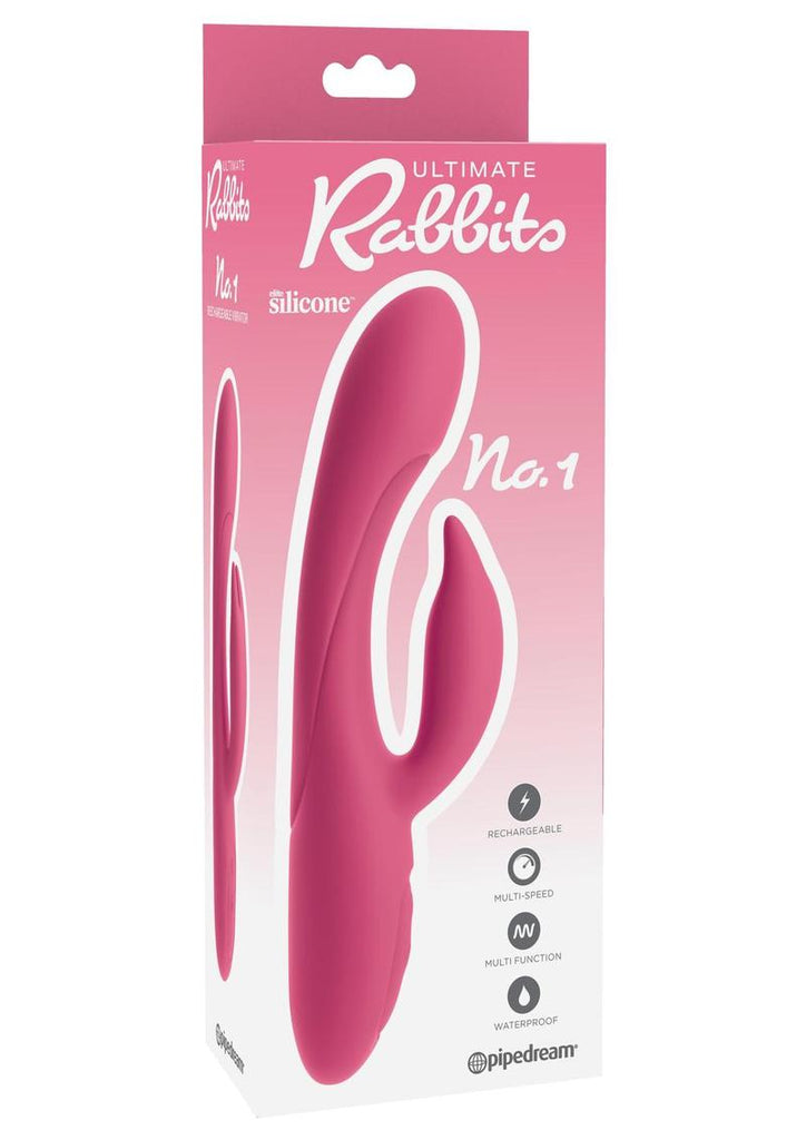 Ultimate Rabbits No 1 Coral Vibrator Multi Speed Waterproof Rechargeable