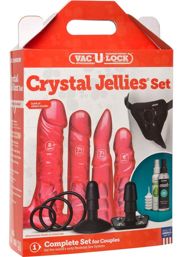 Vac-U-Lock Crystal Jellies - Pink - Set