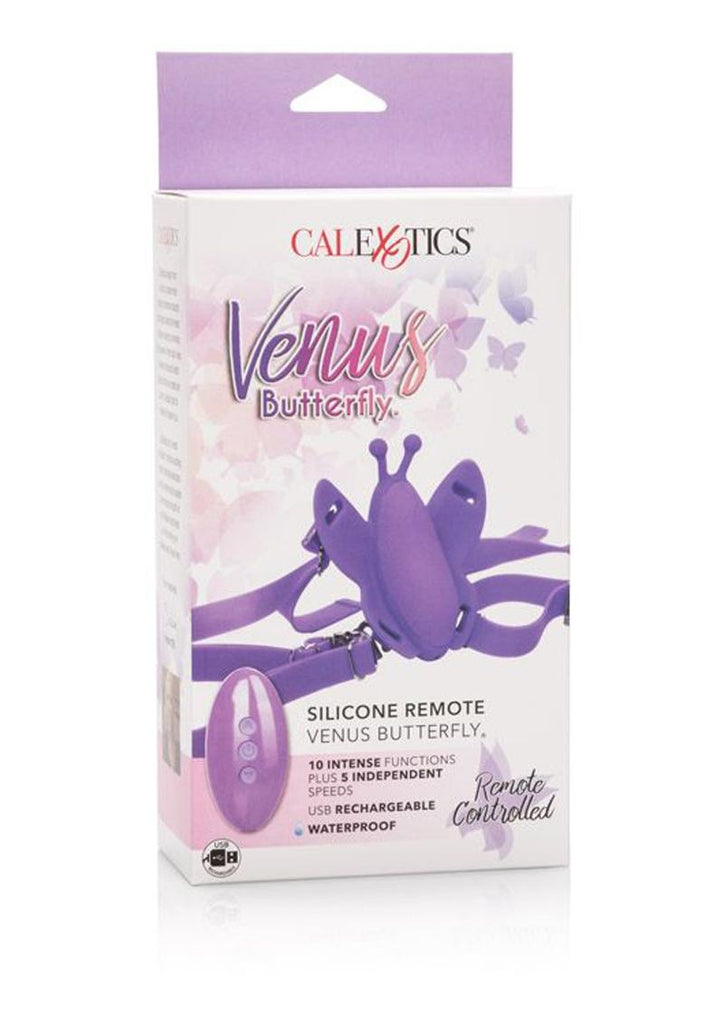 Venus Butterfly Silicone Remote Venus USB Rechargeable Waterproof - Purple