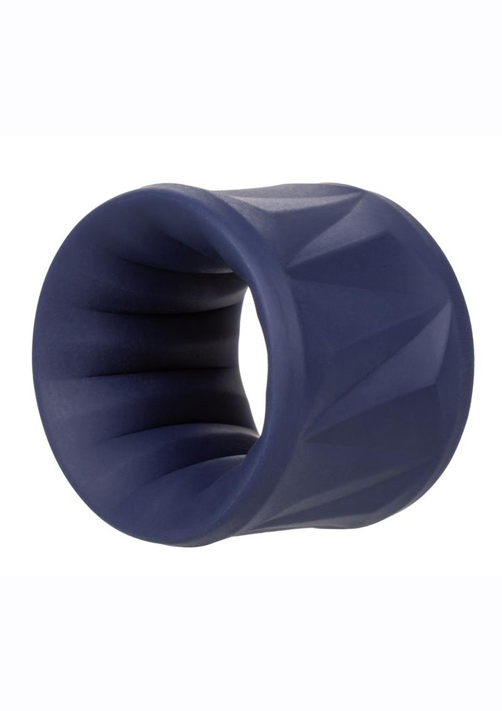 Viceroy Reverse Stamina Ring Silicone Cock Ring - Blue