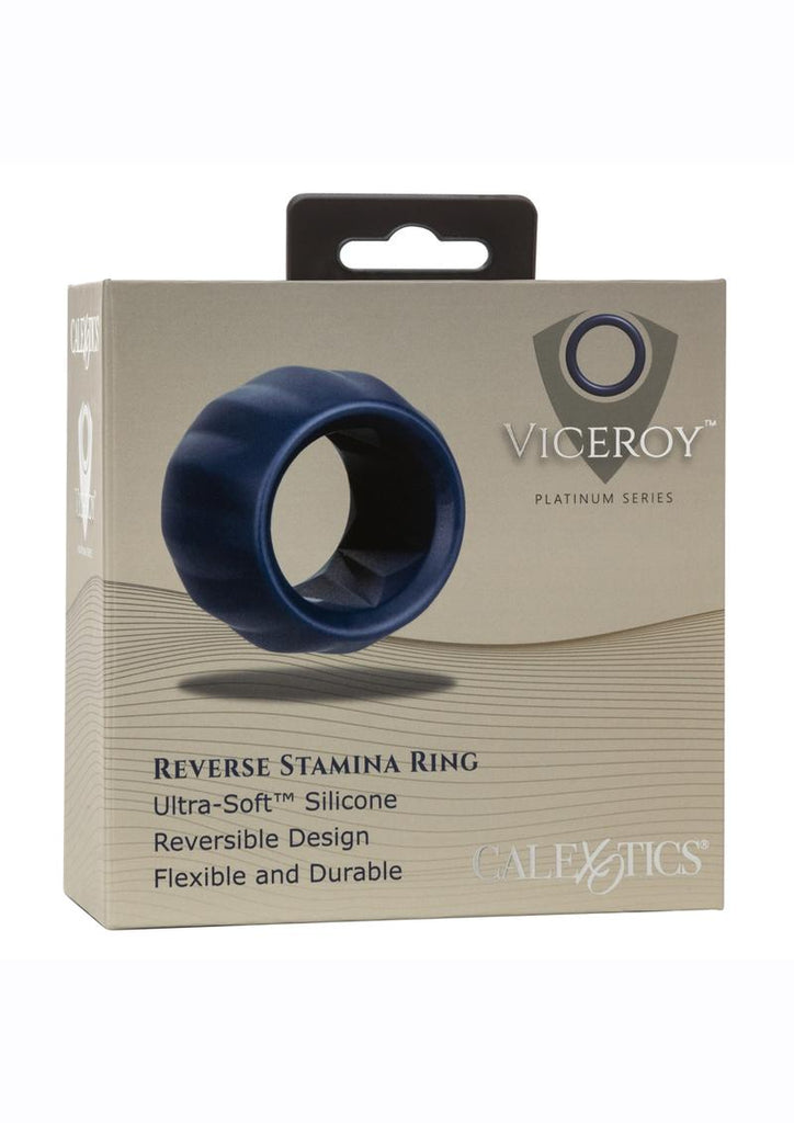 Viceroy Reverse Stamina Ring Silicone Cock Ring - Blue