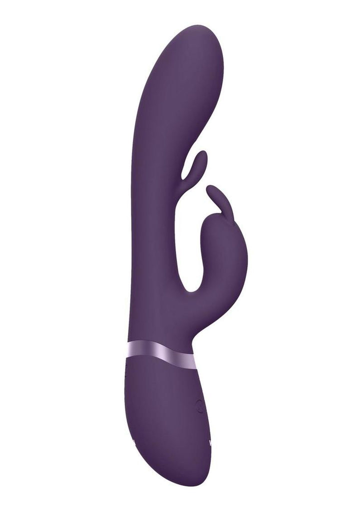 Vive Tama Rechargeable Silicone Wave and Vibrating G-Spot Rabbit - Purple