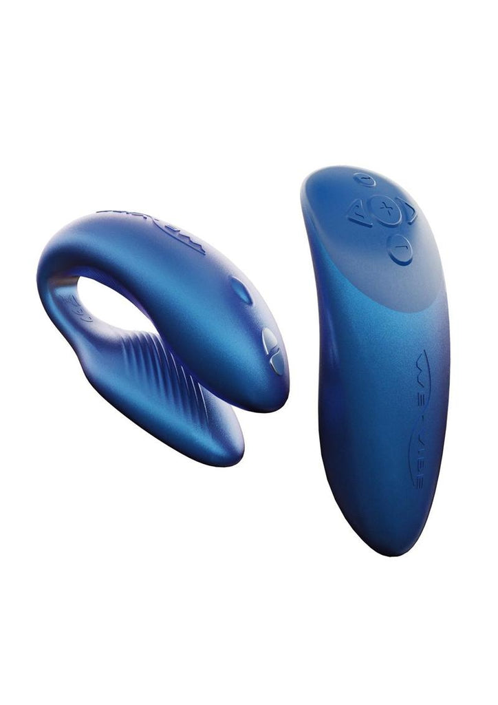 We-Vibe Chorus Rechargeable Couples Vibrator with Squeeze Control - Blue/Cosmic Blue