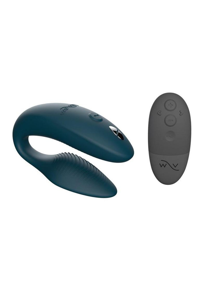 We-Vibe Sync Rechargeable Silicone Couples Vibrator with Remote Control - Green Velvet - Green