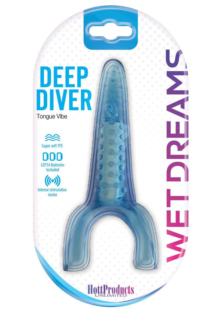 Wet Dreams Deep Diver Tongue Vibe - Blue